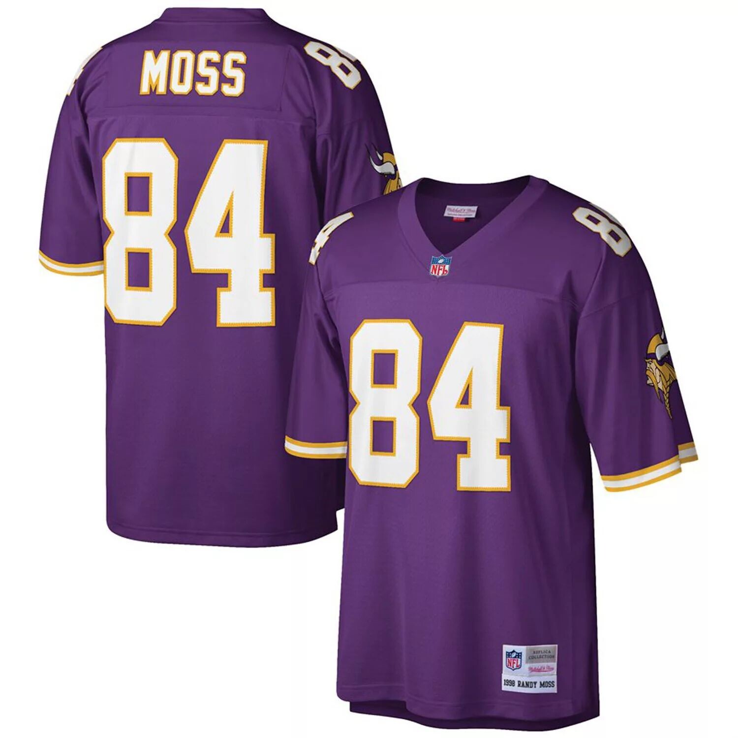 Мужская футболка Mitchell & Ness Randy Moss Purple Minnesota Vikings Big & Tall 1998, копия вышедшего на пенсию игрока
Мужская футболка Mitchell & Ness Randy Moss Purple Minnesota Vikings Big & Tall 1998, копия вышедшего на пенсию игрока