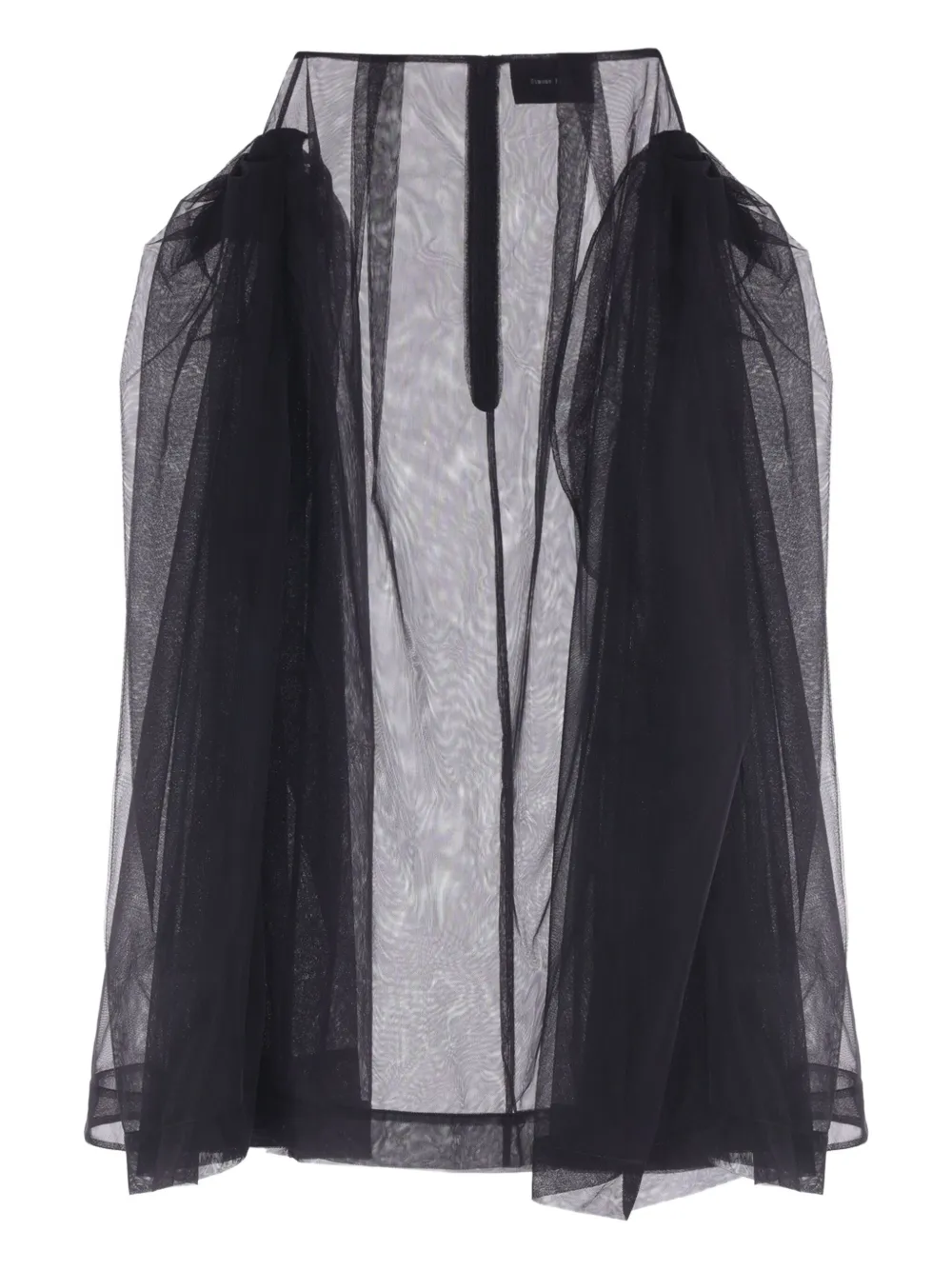 Юбка из тюля с оборками Simone Rocha, черный
Юбка из тюля с оборками Simone Rocha, черный