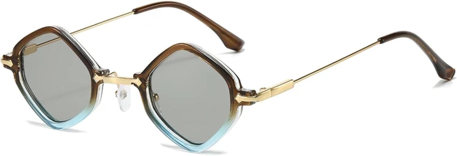 Ретро-солнцезащитные очки в форме маленького многоугольника для женщин, модные, с прозрачными линзами с градиентом «океан», защита от УФ-излучения UV400, модные для мужчин в стиле панк UATXTAU, Tea Blue Light Gray
Ретро-солнцезащитные очки в форме маленького многоугольника для женщин, модные, с прозрачными линзами с градиентом «океан», защита от УФ-излучения UV400, модные для мужчин в стиле панк UATXTAU, Tea Blue Light Gray