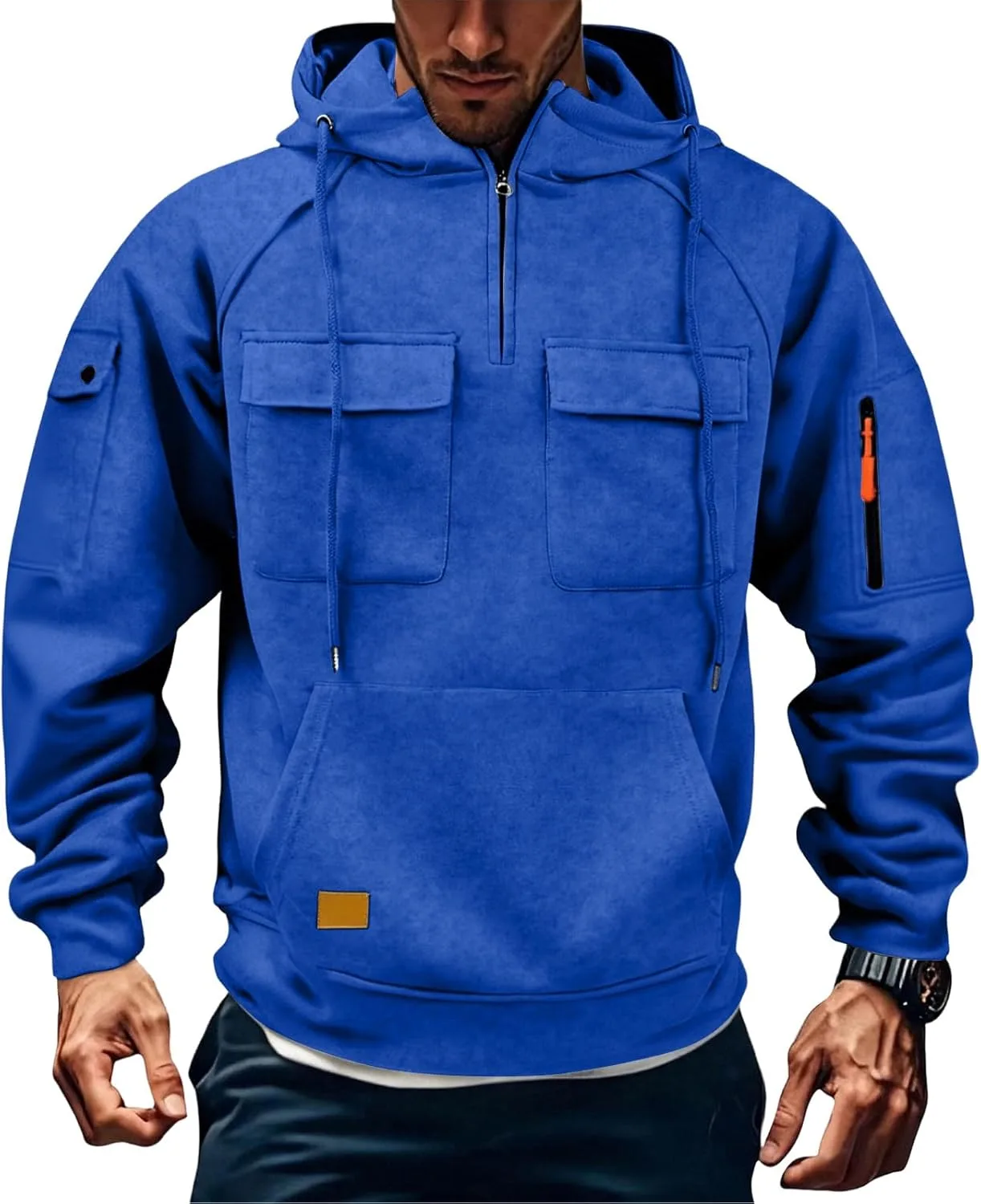 Мужская толстовка с капюшоном Quarter Zip, зимняя флисовая, тактическая, с карманами Bakgeerle
Мужская толстовка с капюшоном Quarter Zip, зимняя флисовая, тактическая, с карманами Bakgeerle