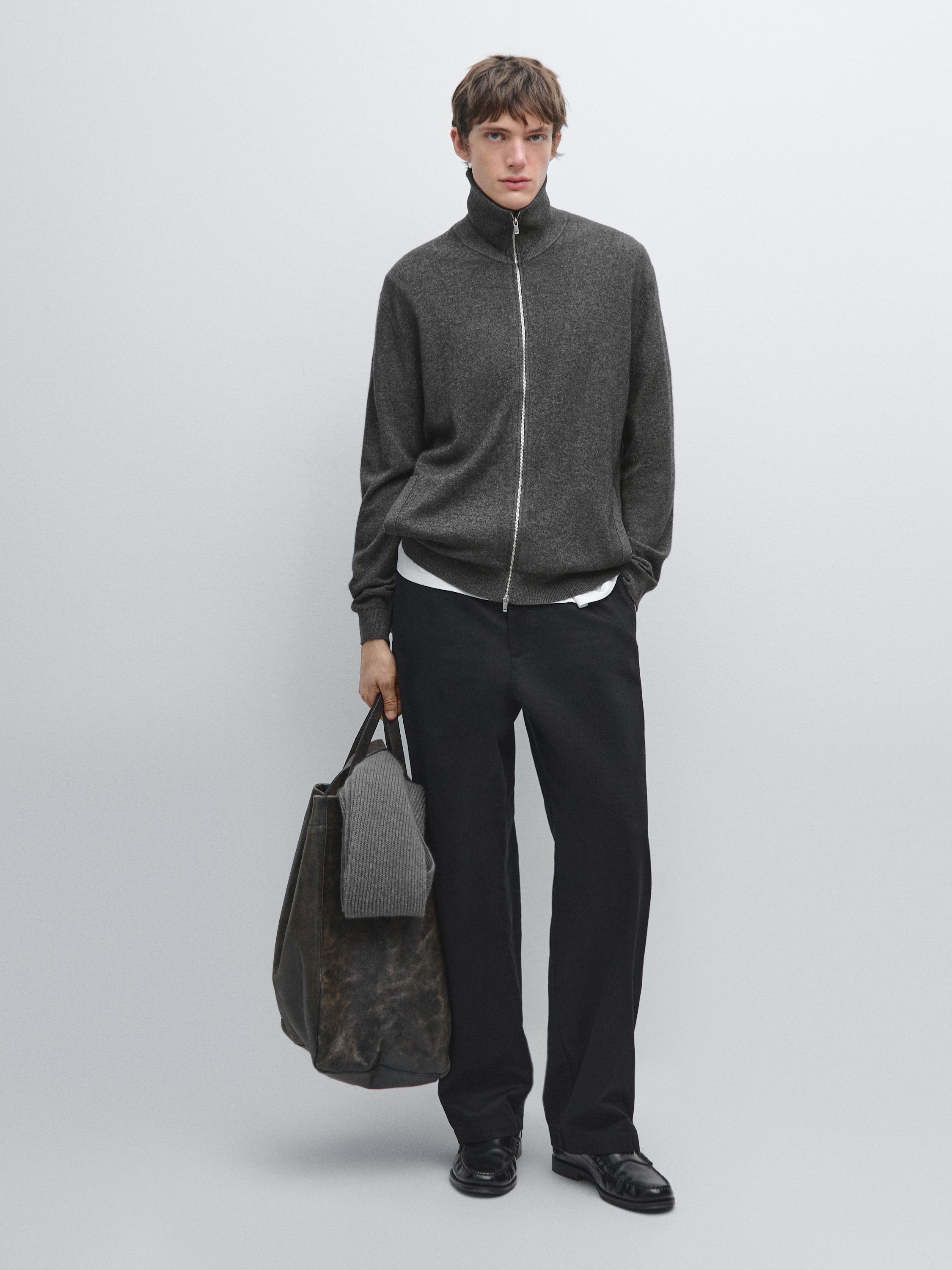 Кардиган на молнии с высоким воротом Massimo Dutti, Medium Grey
Кардиган на молнии с высоким воротом Massimo Dutti, Medium Grey