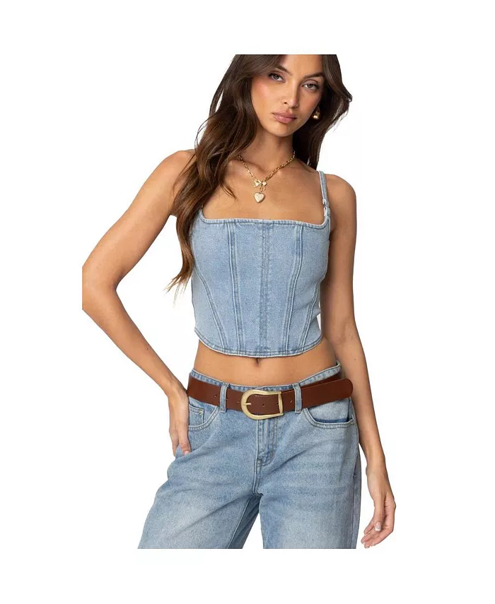 Женский денимовый корсет Tennessee Edikted, синий
Женский денимовый корсет Tennessee Edikted, синий