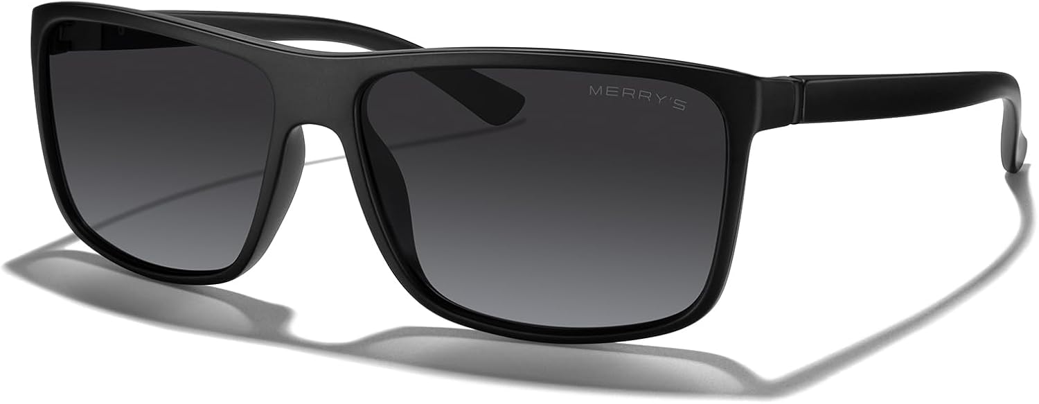 Прямоугольные поляризованные спортивные солнцезащитные очки MERRY'S для мужчин и женщин, для езды на велосипеде, вождения, рыбалки, с защитой UV400, модель S8225, Matte Black Frame/Black Metal/Gray Gradient Lens
Прямоугольные поляризованные спортивные солнцезащитные очки MERRY'S для мужчин и женщин, для езды на велосипеде, вождения, рыбалки, с защитой UV400, модель S8225, Matte Black Frame/Black Metal/Gray Gradient Lens