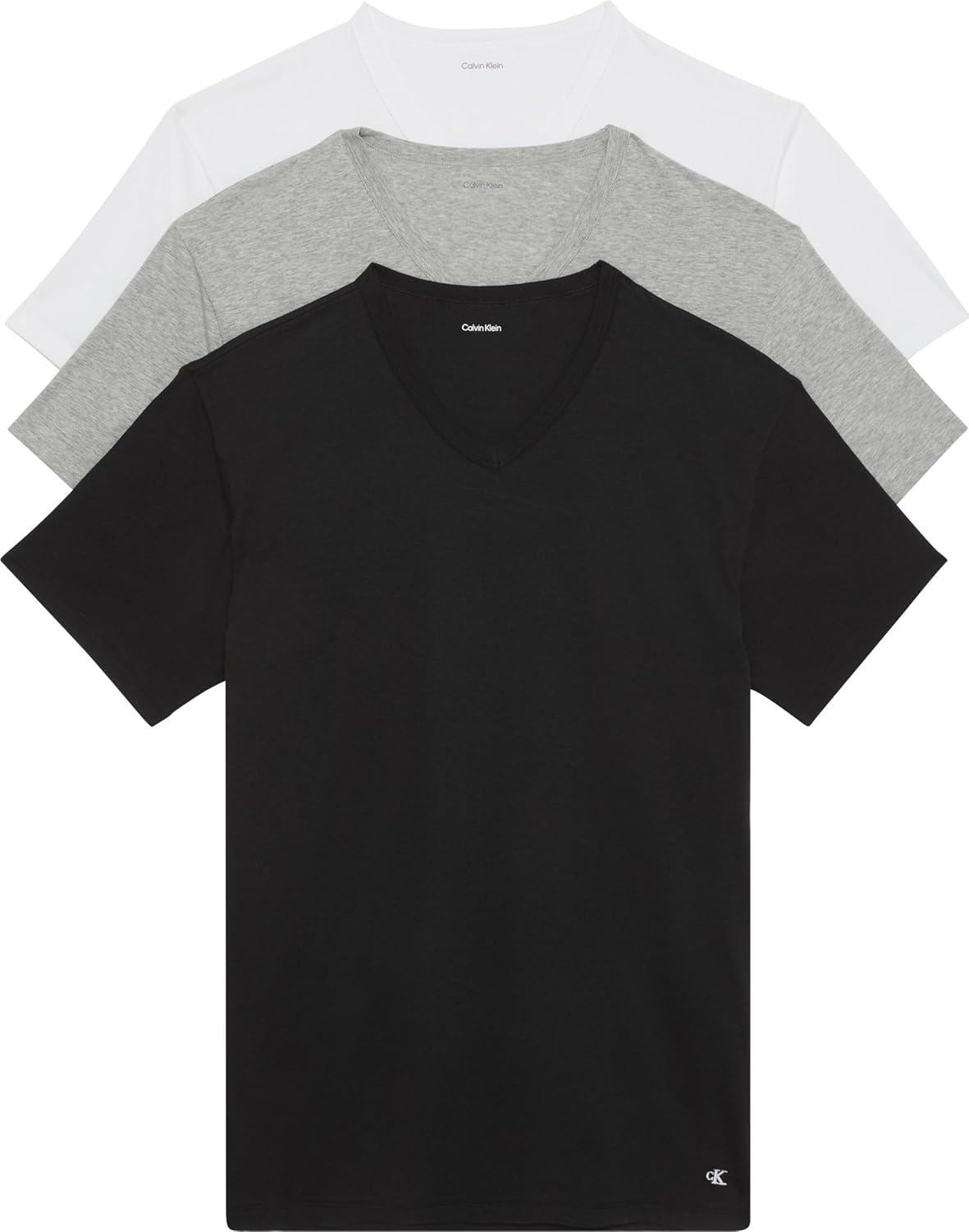 Комплект из 3 мужских нижних маек Calvin Klein из хлопка и эластичной ткани, Black, Grey Heather, White Vneck
Комплект из 3 мужских нижних маек Calvin Klein из хлопка и эластичной ткани, Black, Grey Heather, White Vneck