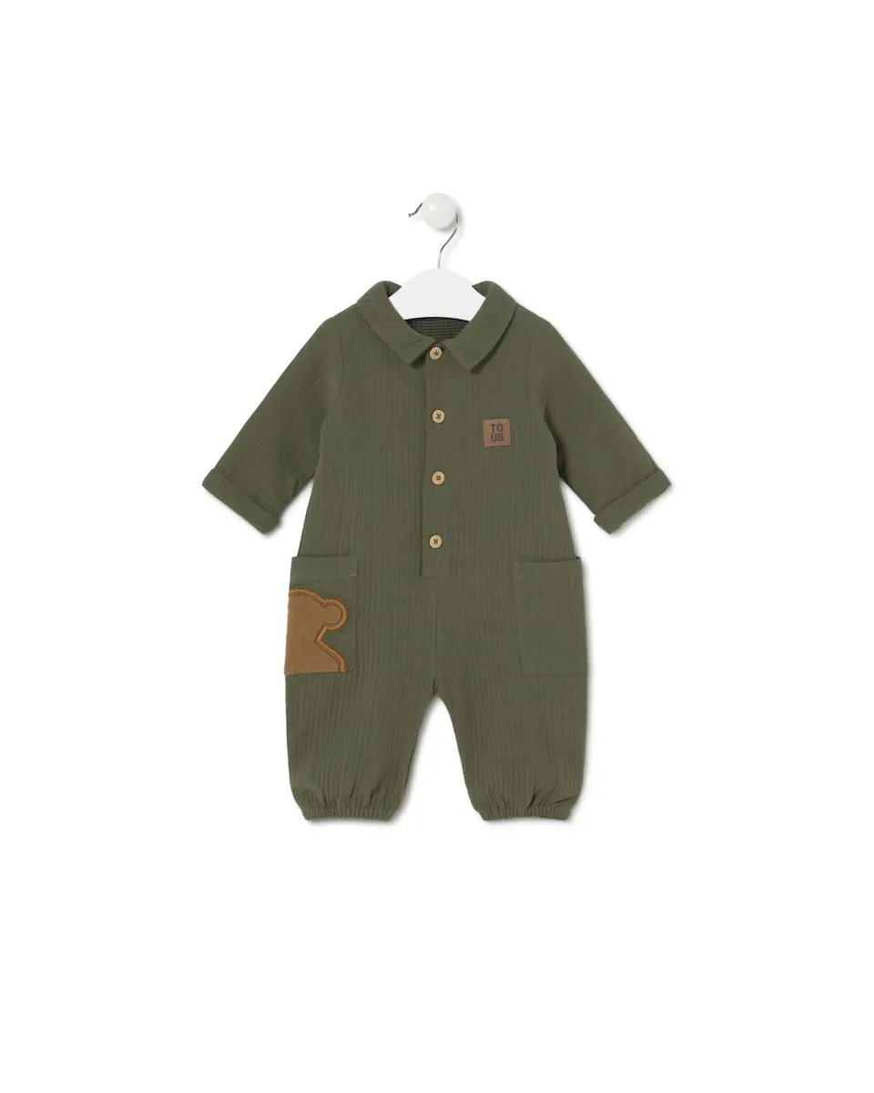 Комбинезон для малыша без ножек из ребристого хлопка Tous, темно-зеленый
Комбинезон для малыша без ножек из ребристого хлопка Tous, темно-зеленый