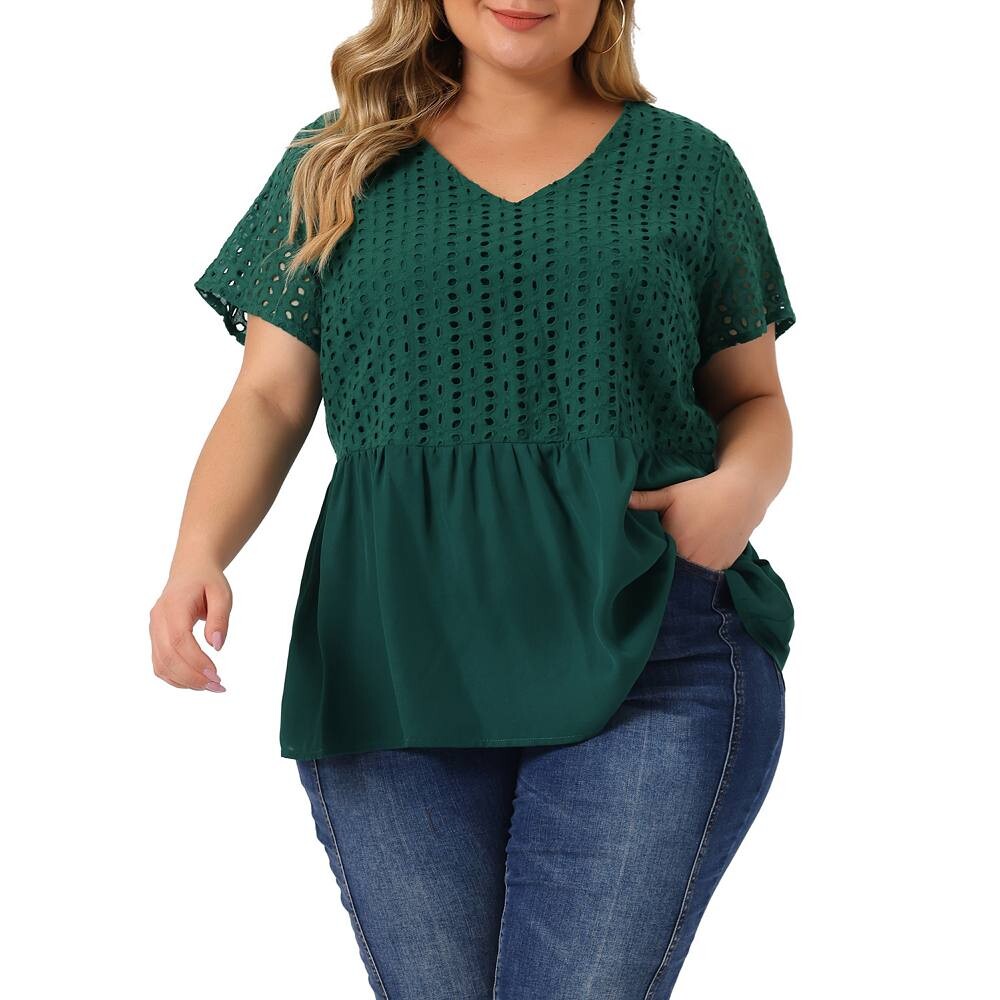 Женские блузки с короткими рукавами и контрастной вставкой, V-образным вырезом и эластичной спинкой Agnes Orinda, цвет Dark Green
Женские блузки с короткими рукавами и контрастной вставкой, V-образным вырезом и эластичной спинкой Agnes Orinda, цвет Dark Green