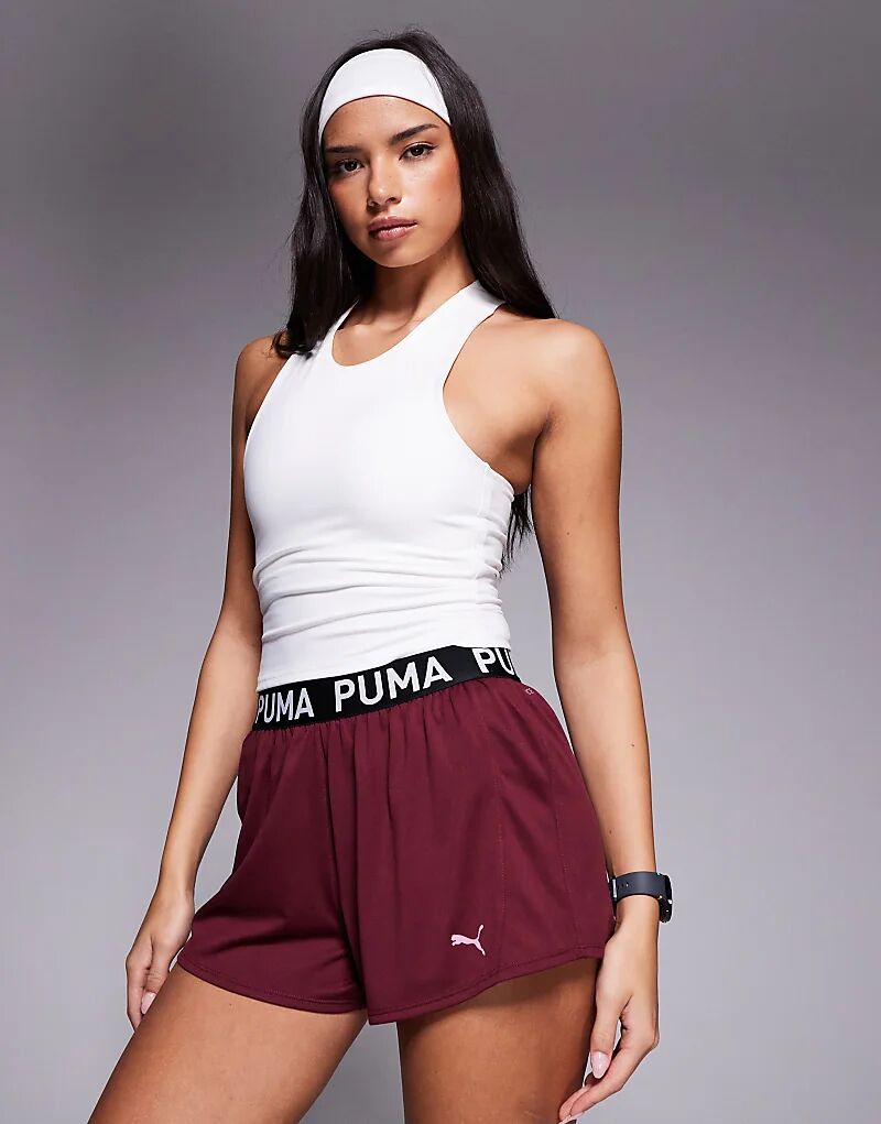 Трикотажные шорты Puma Strong 3 дюйма с рубиновым блеском
Трикотажные шорты Puma Strong 3 дюйма с рубиновым блеском