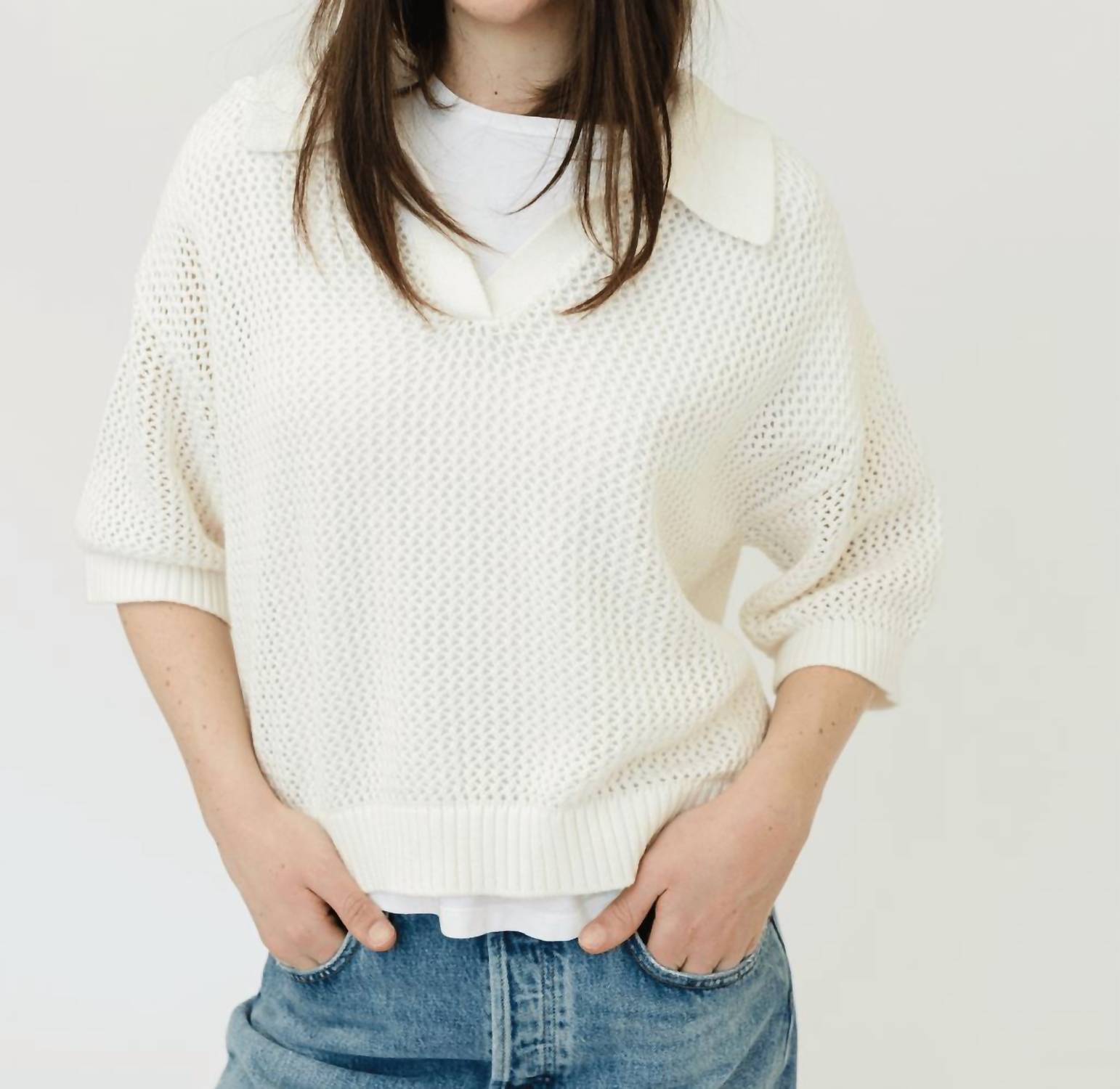 Бархатный свитер Йорк в молочном цвете Velvet by Graham & Spencer, Milk
Бархатный свитер Йорк в молочном цвете Velvet by Graham & Spencer, Milk