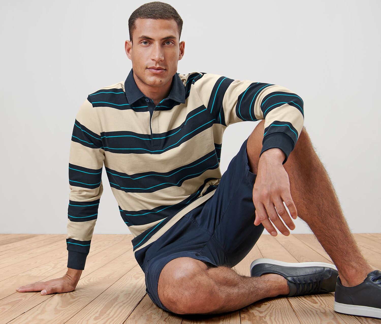 Рубашка поло с длинными рукавами Tchibo
Рубашка поло с длинными рукавами Tchibo