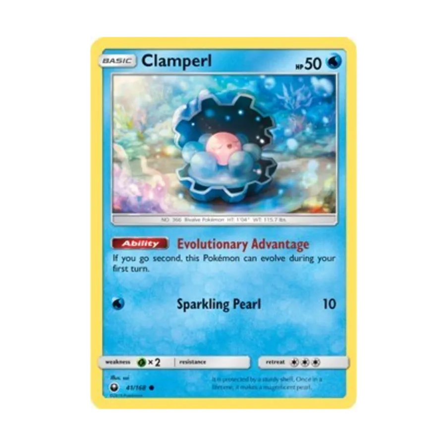 CCG Клэмперл (C) #41, Pokemon - SM - Celestial Storm - Singles 
CCG Клэмперл (C) #41, Pokemon - SM - Celestial Storm - Singles