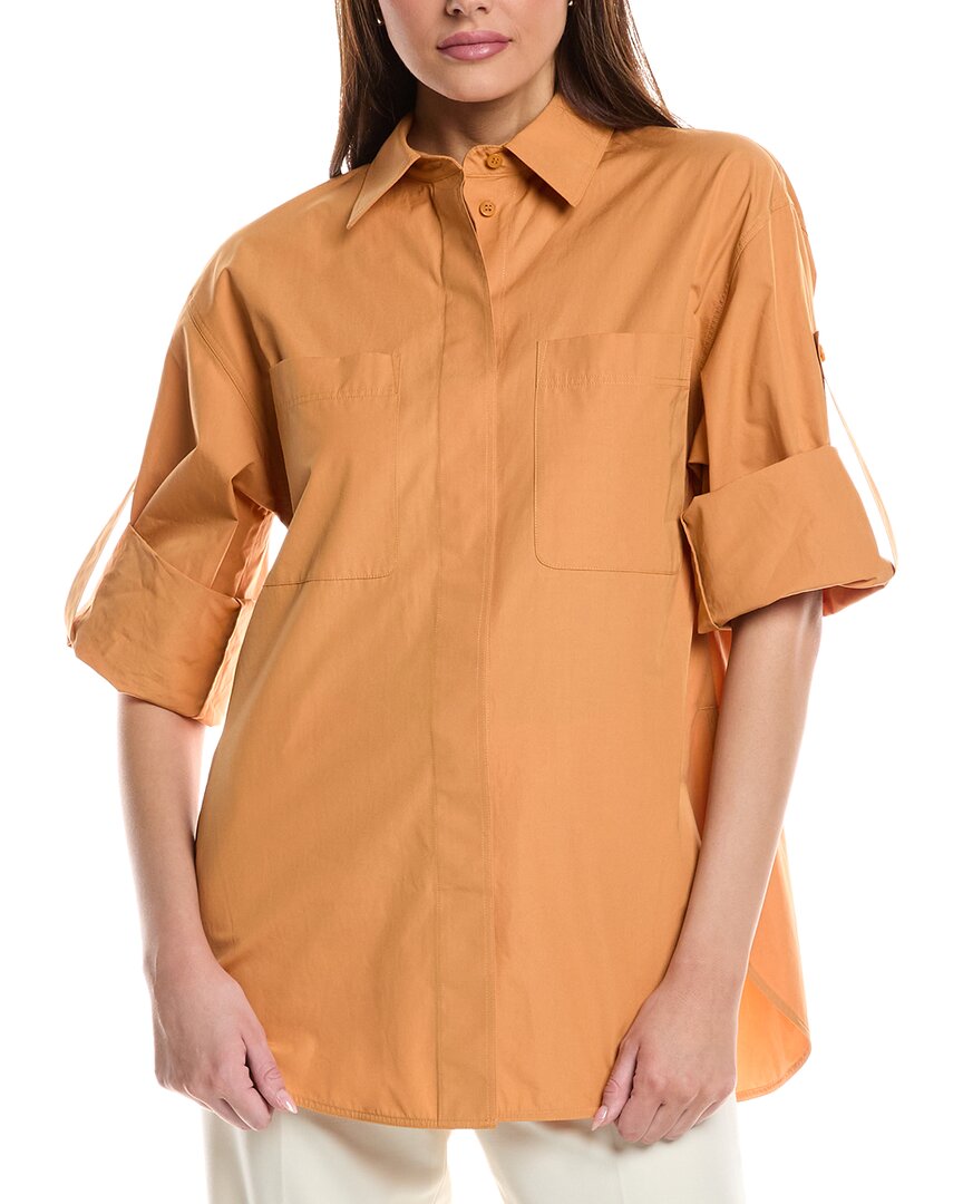 Lafayette 148 New York Рубашка с нашивкой на рукаве и накладным карманом, оранжевый
Lafayette 148 New York Рубашка с нашивкой на рукаве и накладным карманом, оранжевый