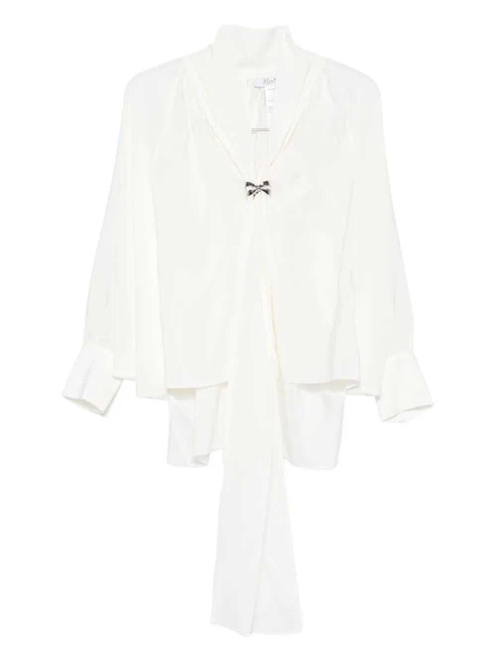 Шелковый топ с бантом MAX MARA, белый
Шелковый топ с бантом MAX MARA, белый
