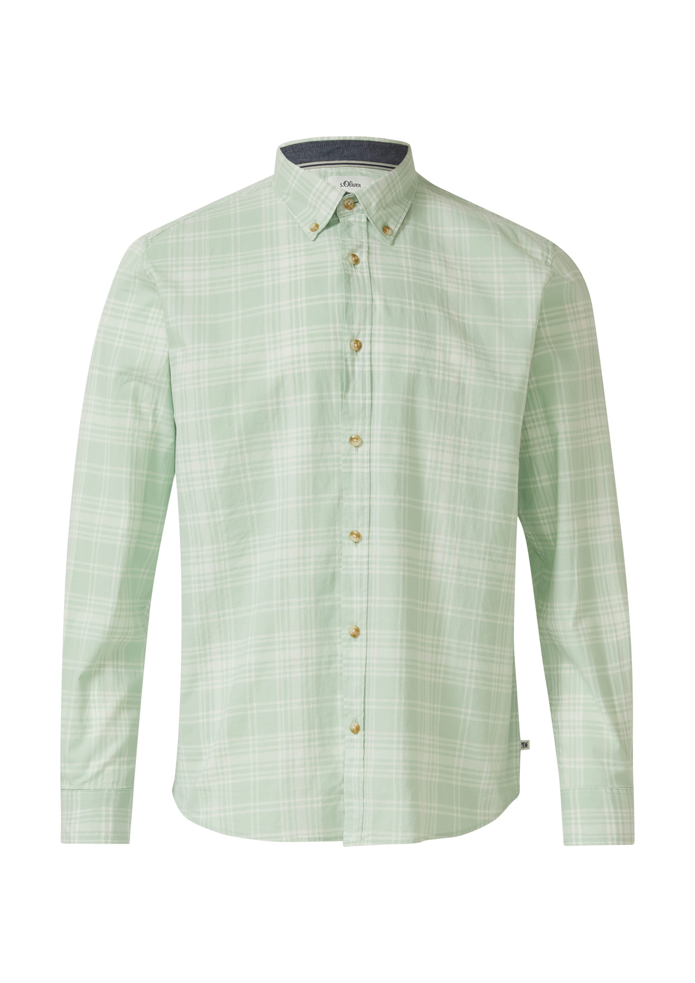 s.Oliver Рубашка на пуговицах пастельно-зеленого цвета Regular fit
s.Oliver Рубашка на пуговицах пастельно-зеленого цвета Regular fit
