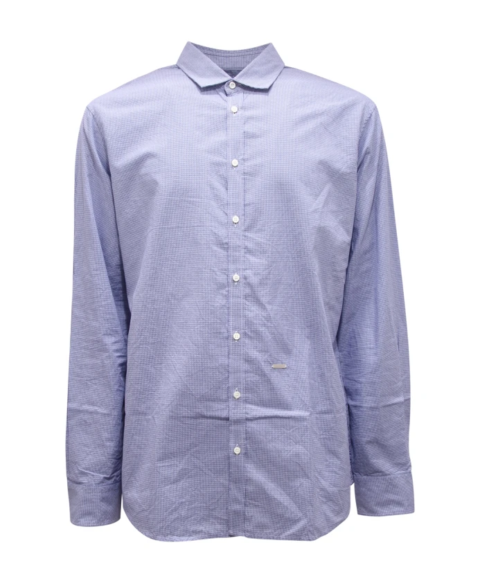 Рубашка с синим микроузором Dsquared2, синий
Рубашка с синим микроузором Dsquared2, синий