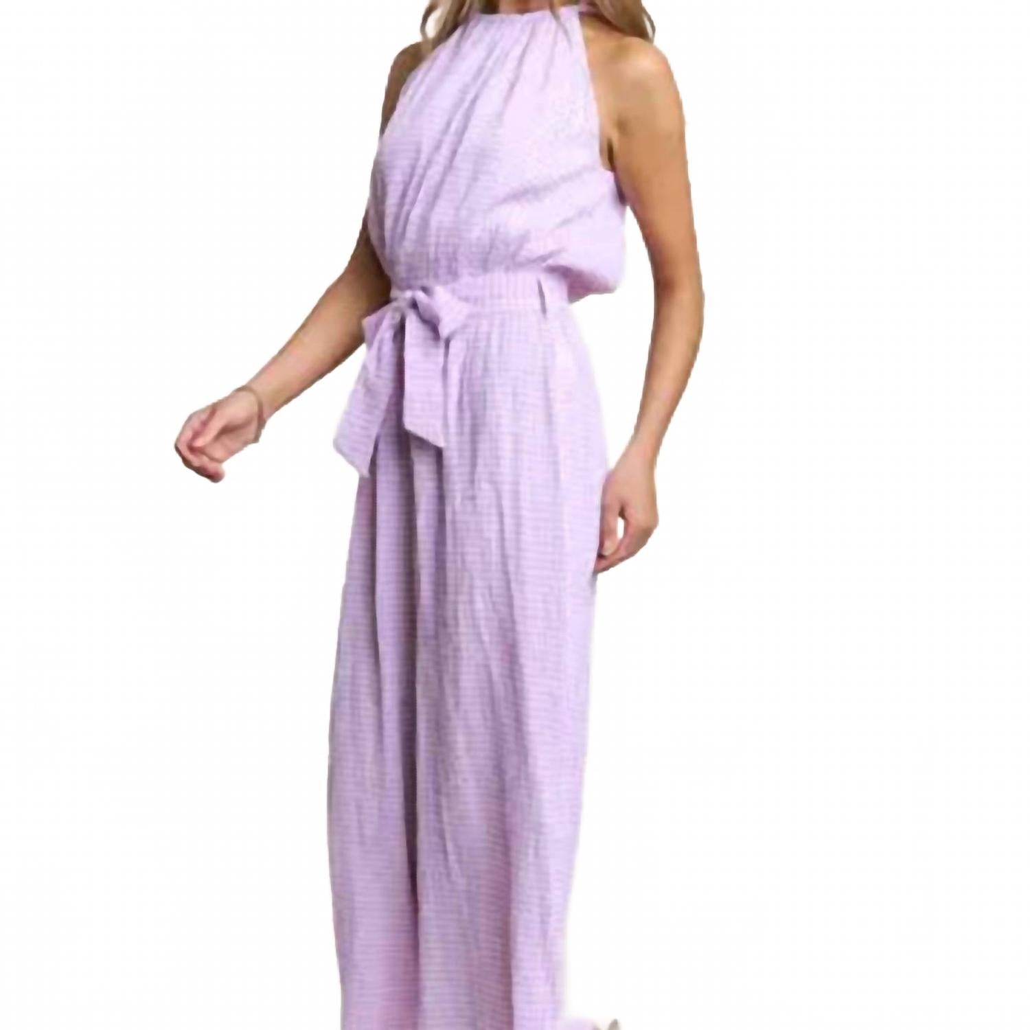 Очаровательный комбинезон в горошек лавандового цвета J.NNA
Очаровательный комбинезон в горошек лавандового цвета J.NNA