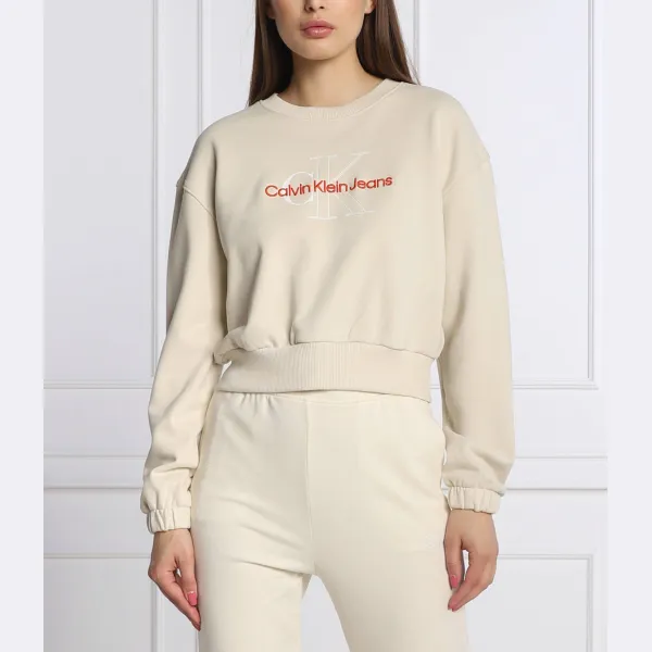 Укороченная толстовка Calvin Klein, бежевый
Укороченная толстовка Calvin Klein, бежевый