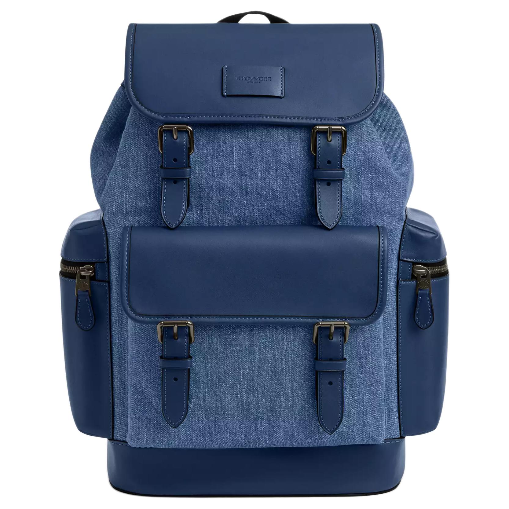 COACH Сумка рюкзак джинсовая большая мужская темно-синяя
COACH Сумка рюкзак джинсовая большая мужская темно-синяя