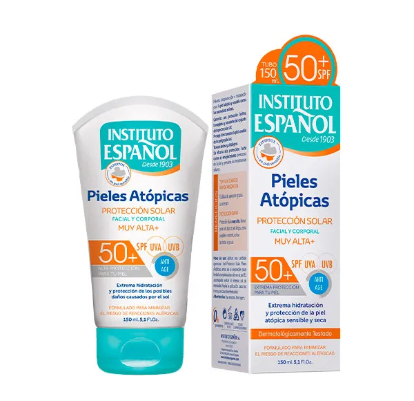 Защита от солнца для лица и тела SPF50+ Pieles Atópicas Instituto Español, 150 ml
Защита от солнца для лица и тела SPF50+ Pieles Atópicas Instituto Español, 150 ml