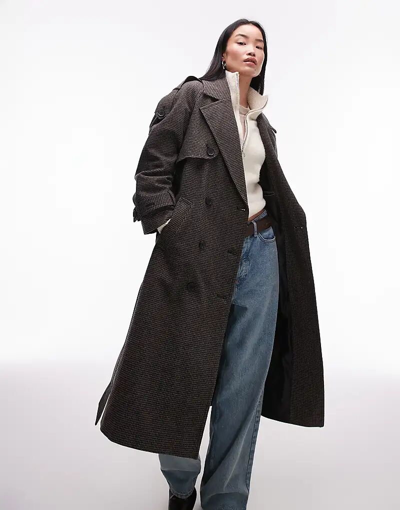 Тренчкот с поясом в стиле ретро в многоцветном исполнении Topshop
Тренчкот с поясом в стиле ретро в многоцветном исполнении Topshop