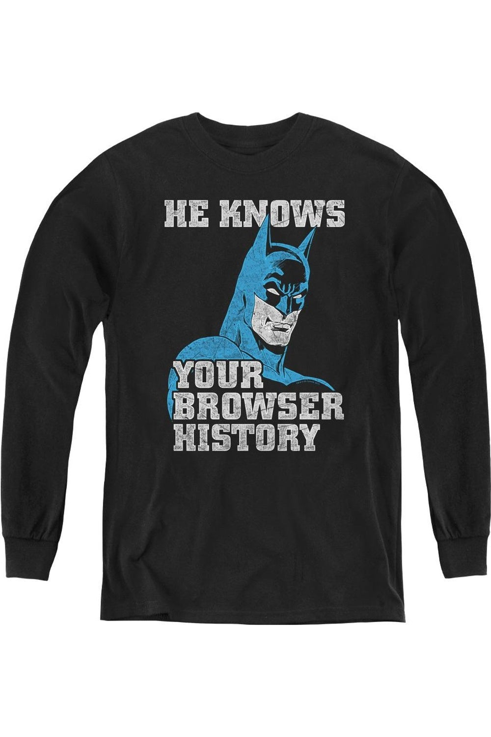Футболка с длинным рукавом "Batman Knows Youth" Gildan, черный
Футболка с длинным рукавом "Batman Knows Youth" Gildan, черный