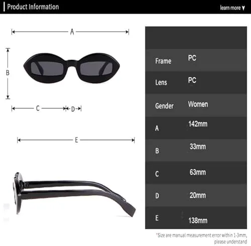 Модные солнцезащитные очки для женщин в стиле ретро, маленькая овальная оправа, уникальные солнцезащитные очки с защитой от УФ-излучения UV400 MTZJH, C4
Модные солнцезащитные очки для женщин в стиле ретро, маленькая овальная оправа, уникальные солнцезащитные очки с защитой от УФ-излучения UV400 MTZJH, C4