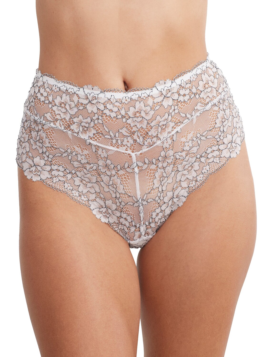 Женские трусы с высоким кроем Camio Mio, цвет White / Black 
Женские трусы с высоким кроем Camio Mio, цвет White / Black