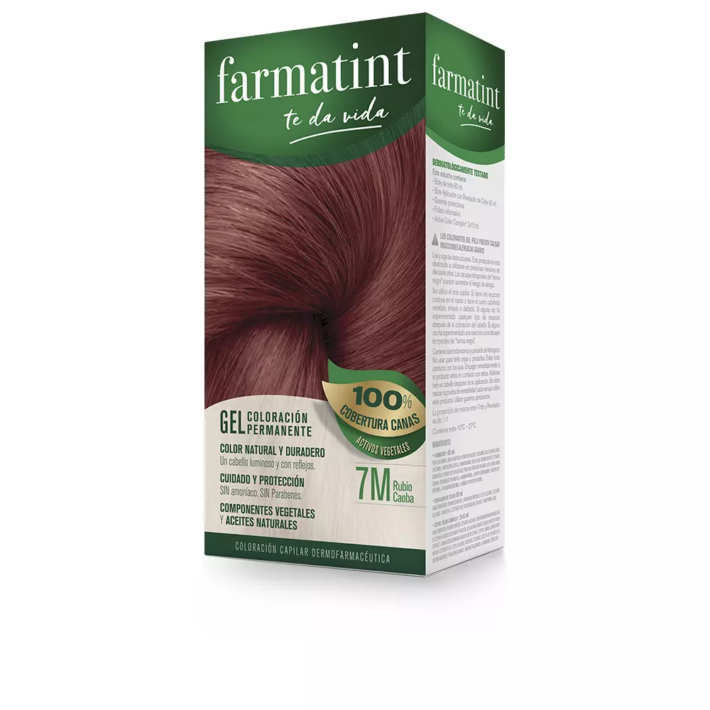 Краска для волос Farmatint gel coloración permanente Farmatint, цвет 7m-rubio caoba, 5 шт.
Краска для волос Farmatint gel coloración permanente Farmatint, цвет 7m-rubio caoba, 5 шт.