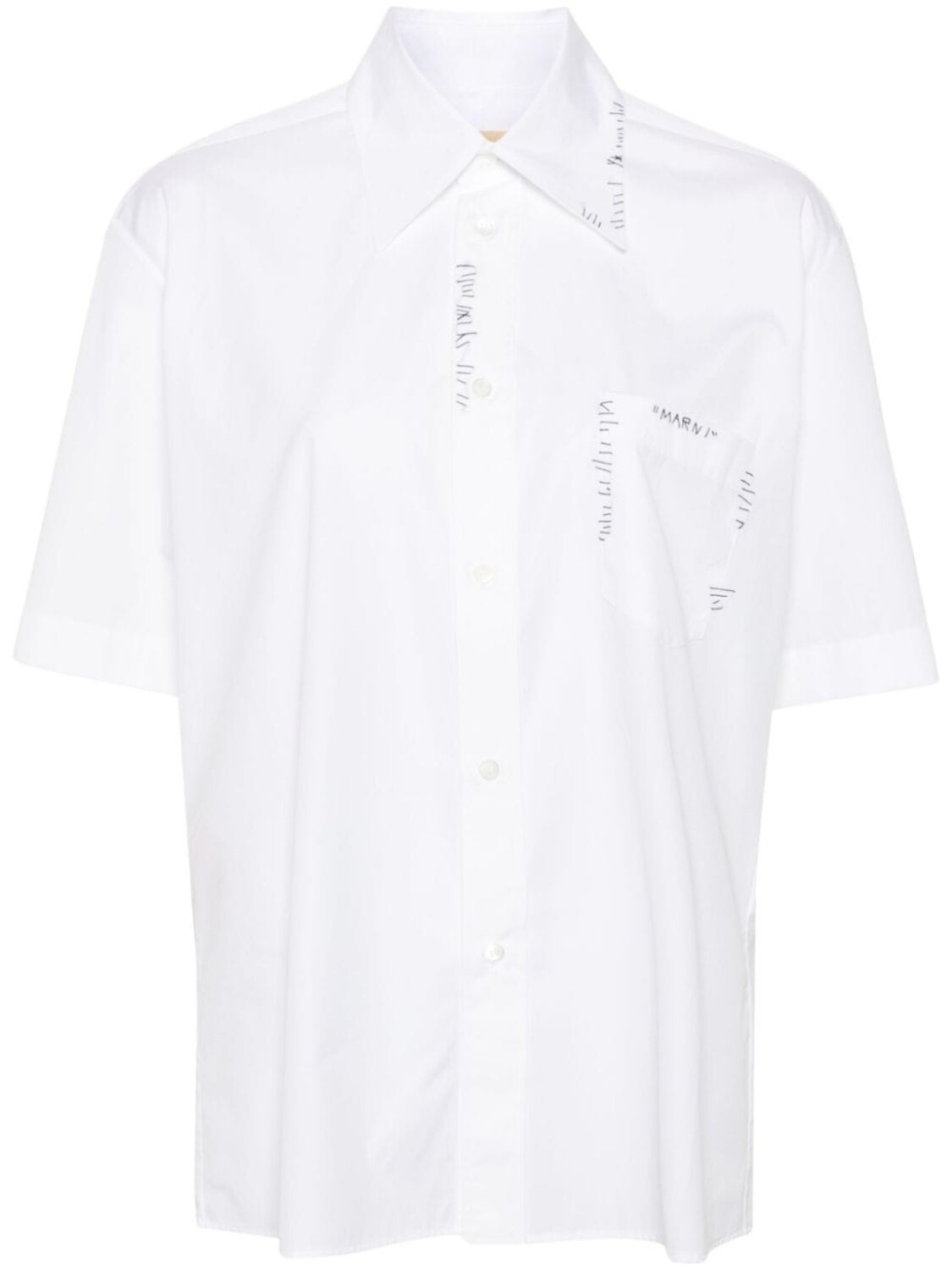 Marni рубашка с вышитым логотипом, белый
Marni рубашка с вышитым логотипом, белый