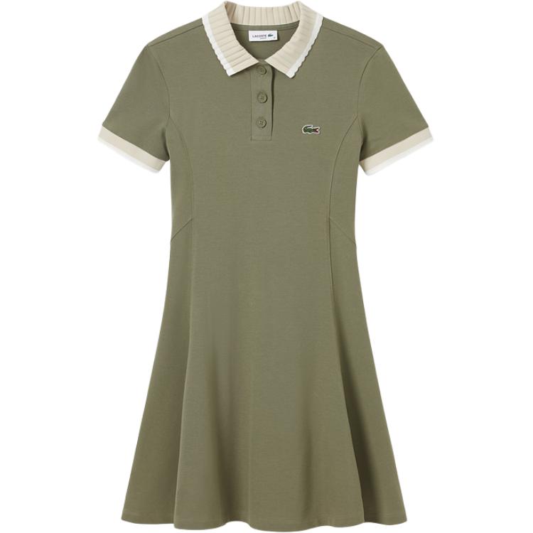 Женское платье с коротким рукавом LACOSTE, хаки
Женское платье с коротким рукавом LACOSTE, хаки