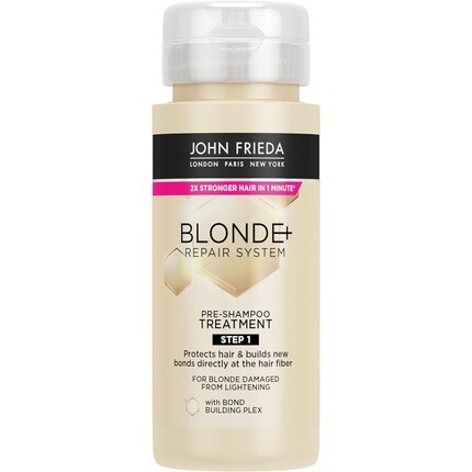 John Frieda Blonde+ Repair System Средство перед мытьем волос 100 мл
John Frieda Blonde+ Repair System Средство перед мытьем волос 100 мл