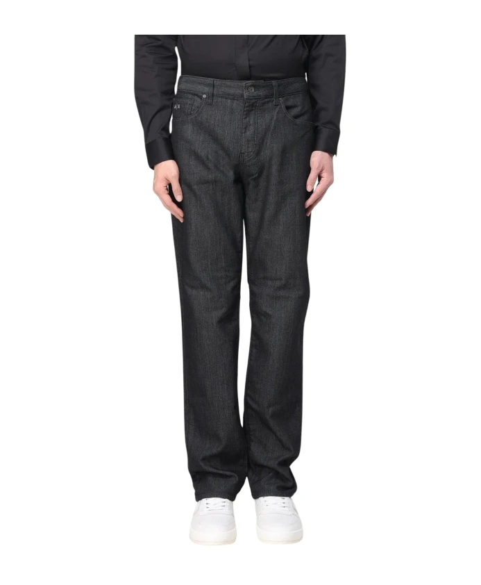 Черные прямые джинсы для мужчин Armani Exchange, черный
Черные прямые джинсы для мужчин Armani Exchange, черный
