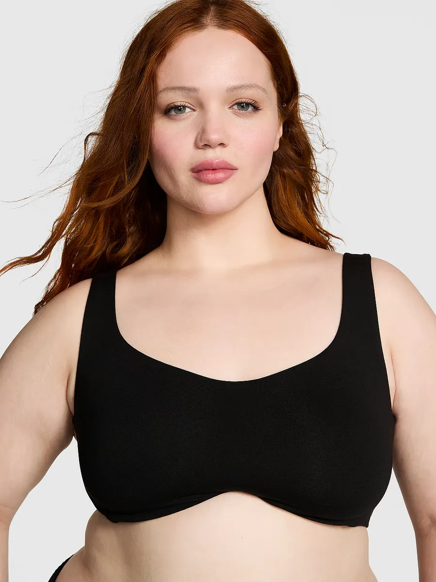 Базовый хлопковый бюстгальтер без подкладки Pink Bralettes & Bra Tops, черный
Базовый хлопковый бюстгальтер без подкладки Pink Bralettes & Bra Tops, черный