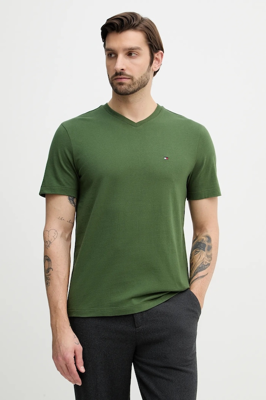 Хлопковая футболка Tommy Hilfiger, зеленый
Хлопковая футболка Tommy Hilfiger, зеленый