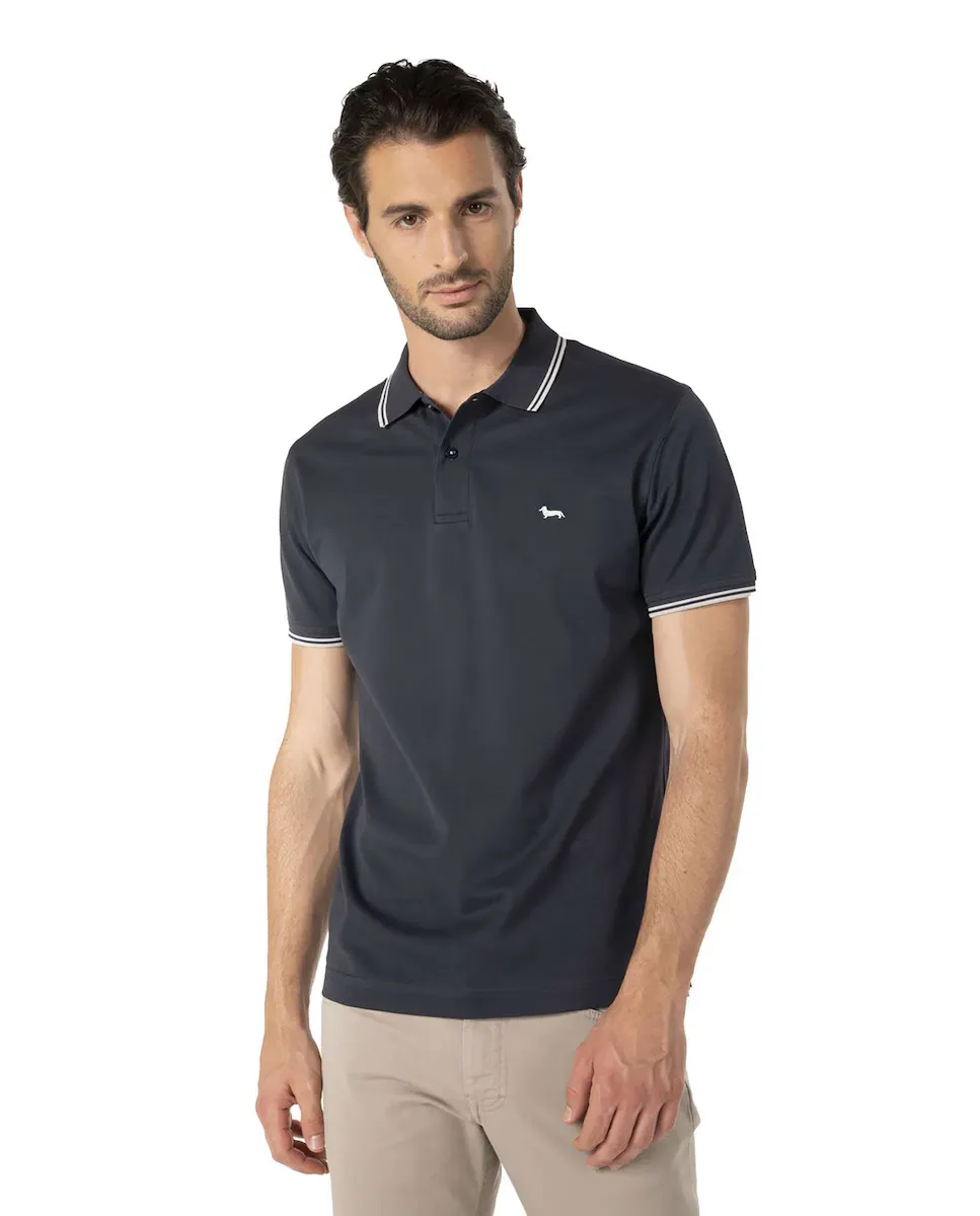 Мужская рубашка-поло с короткими рукавами из пике темно-синего цвета Harmont&Blaine, темно-синий
Мужская рубашка-поло с короткими рукавами из пике темно-синего цвета Harmont&Blaine, темно-синий