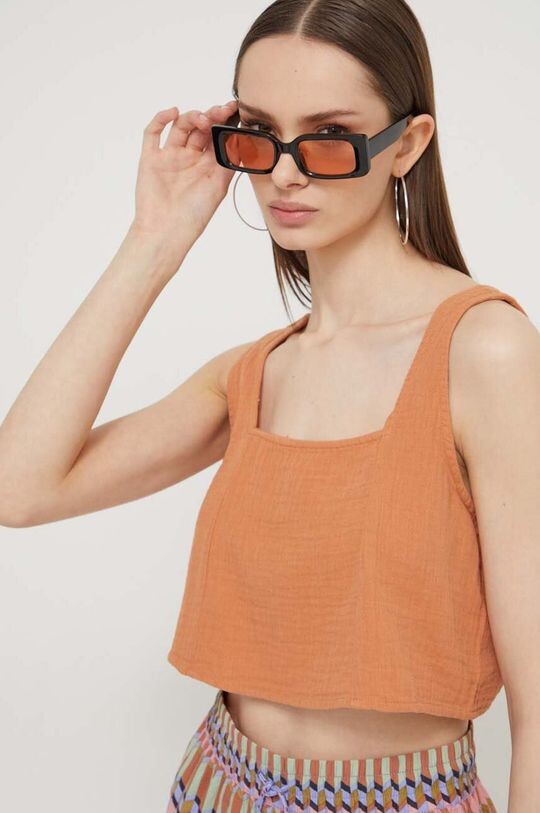 Хлопковый топ Billabong, оранжевый
Хлопковый топ Billabong, оранжевый