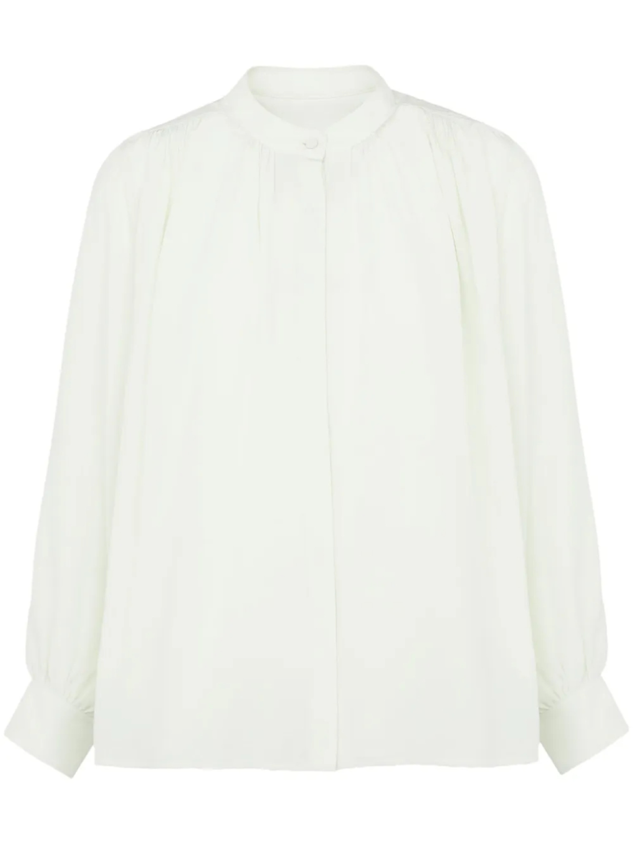 Yves Salomon шелковая рубашка со складками, зеленый
Yves Salomon шелковая рубашка со складками, зеленый