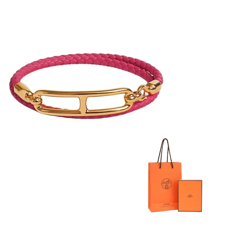 HERMES Браслет из телячьей кожи, металл, золотое покрытие унисекс pink
HERMES Браслет из телячьей кожи, металл, золотое покрытие унисекс pink
