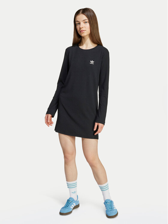 Повседневное платье slim fit JX2849 Adidas, чёрный 
Повседневное платье slim fit JX2849 Adidas, чёрный