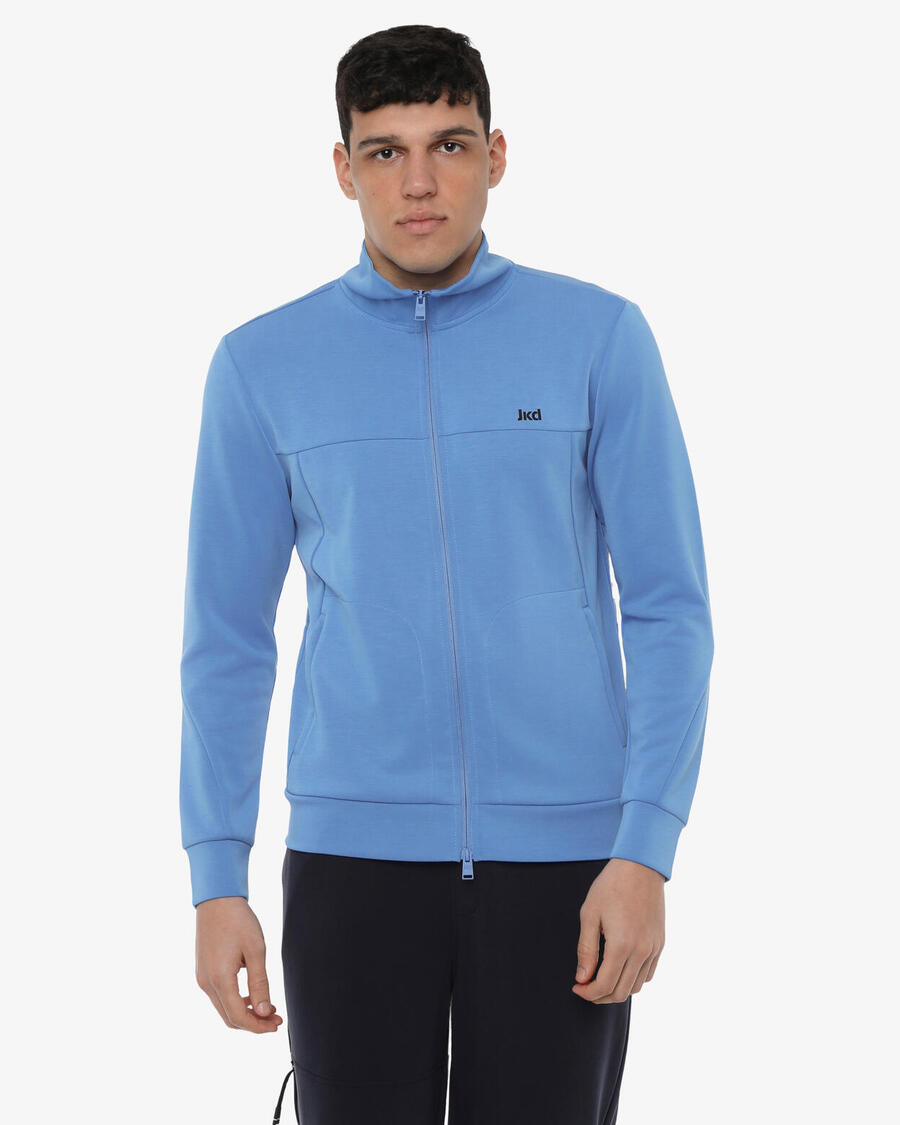 JAKED Мужская синтетическая фитнес-толстовка небесно-голубого цвета
JAKED Мужская синтетическая фитнес-толстовка небесно-голубого цвета