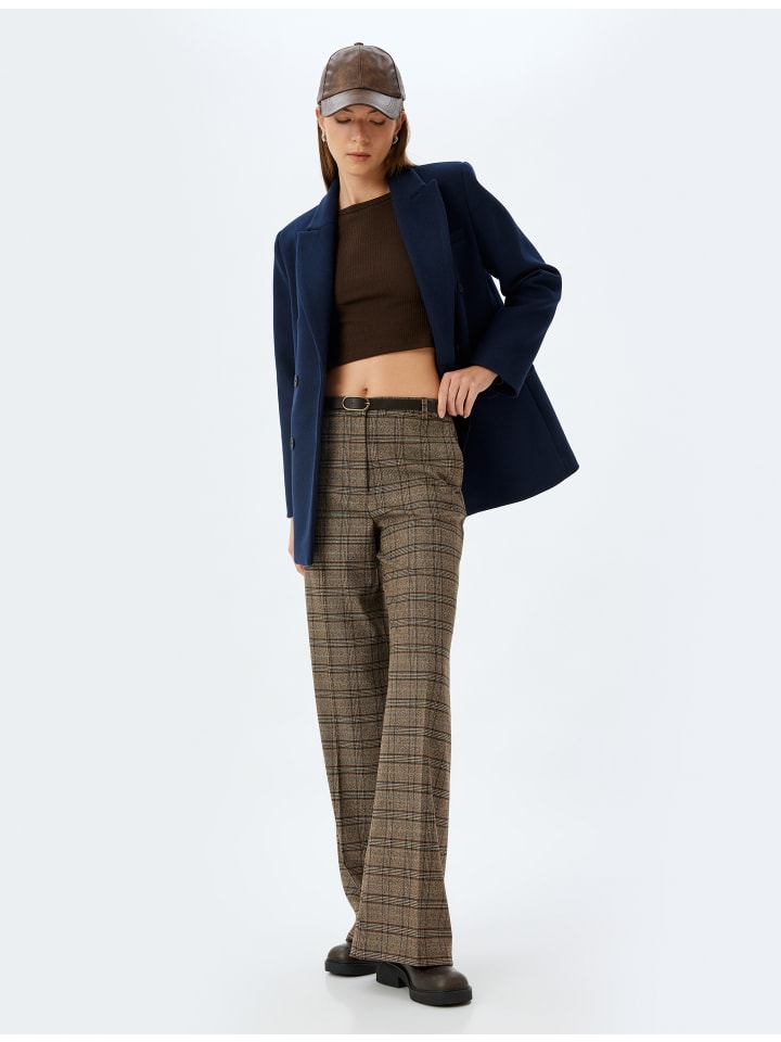 Тканевые брюки KOTON, цвет braun karomuster
Тканевые брюки KOTON, цвет braun karomuster