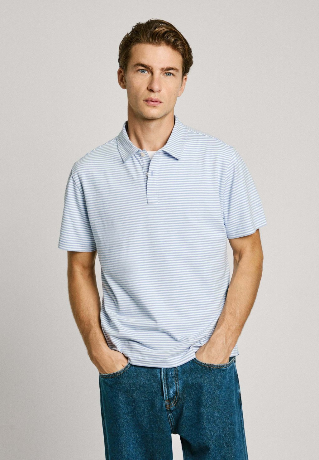 Поло BASON Pepe Jeans, светло-голубой
Поло BASON Pepe Jeans, светло-голубой