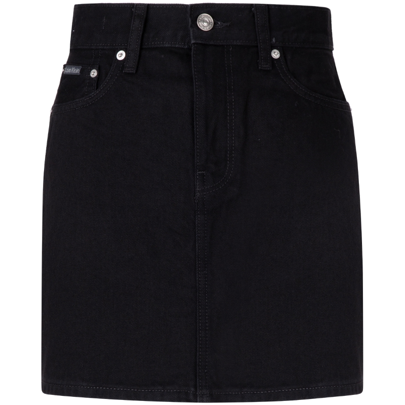 Кальвин Кляйн Джинсовая короткая юбка женская джинсовая черная, JW4-Denim Black 
Кальвин Кляйн Джинсовая короткая юбка женская джинсовая черная, JW4-Denim Black