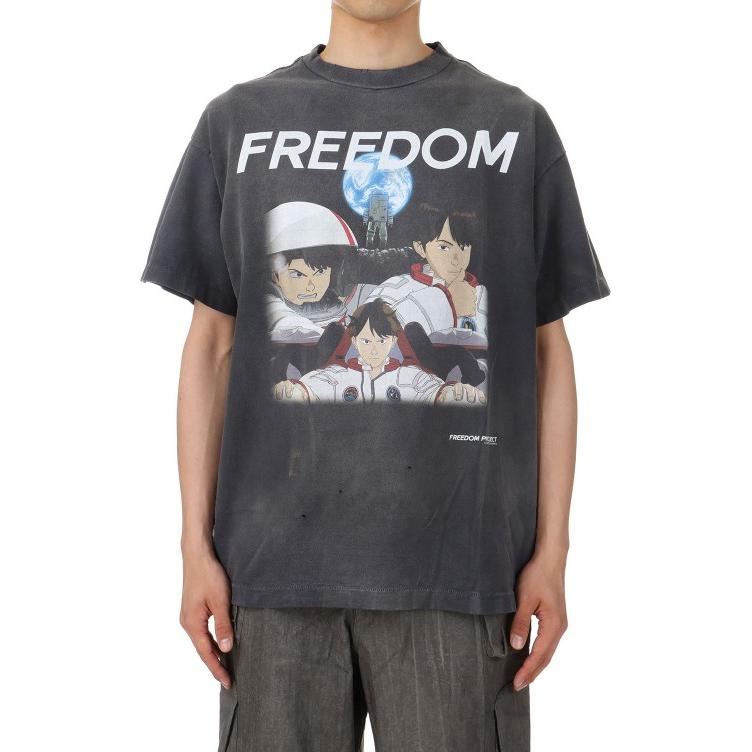 Футболка с принтом SAINT Mxxxxxx, черная 
Футболка с принтом SAINT Mxxxxxx, черная