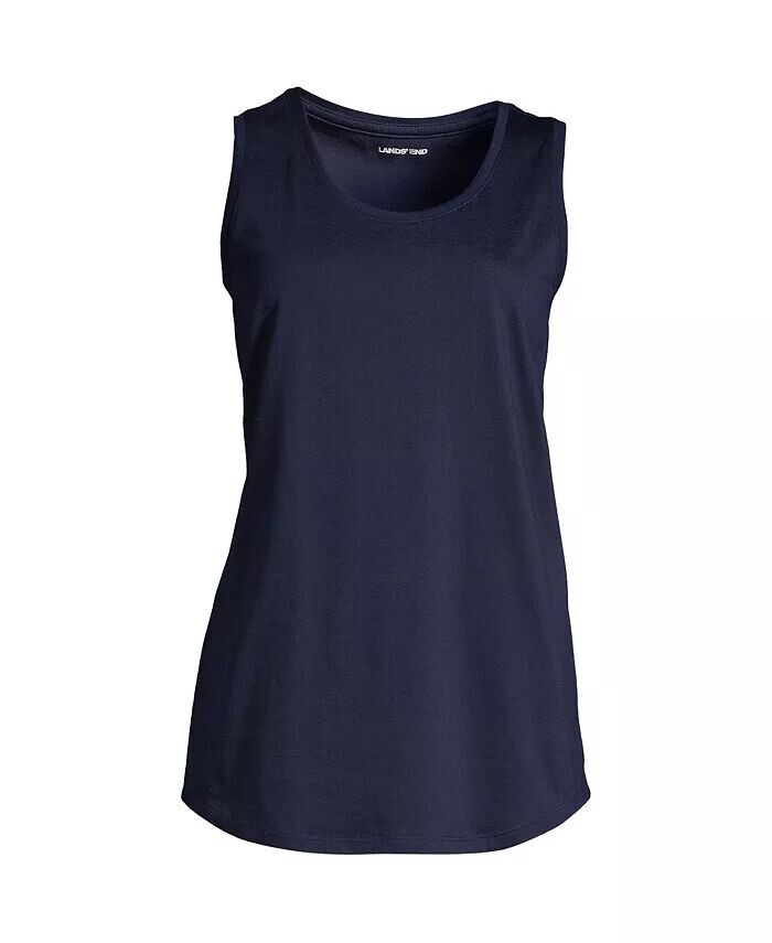 Хлопковая туника больших размеров Supima безрукавка Lands' End, синий
Хлопковая туника больших размеров Supima безрукавка Lands' End, синий