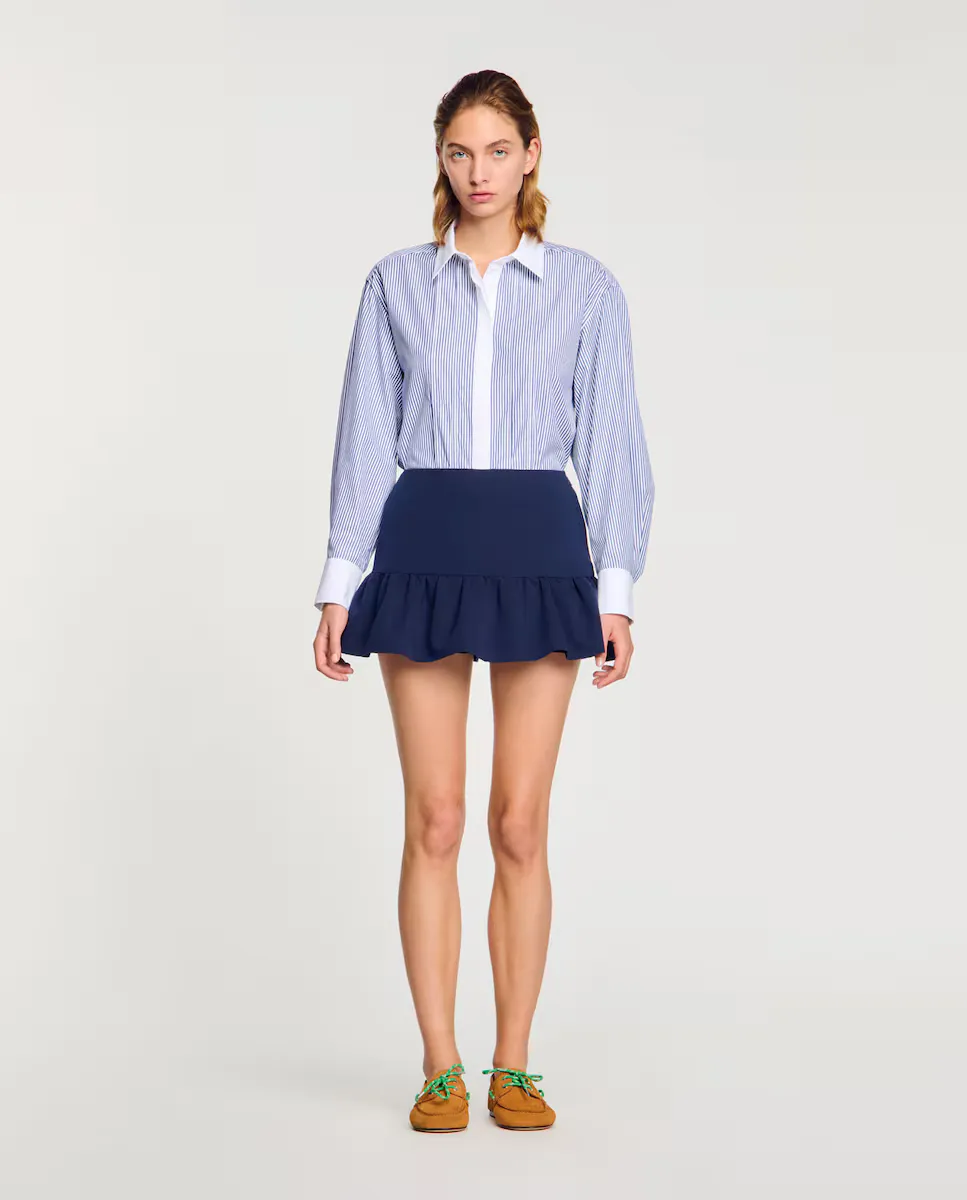 Женская юбка шорты с рюшами Sandro, тёмно-синий
Женская юбка шорты с рюшами Sandro, тёмно-синий