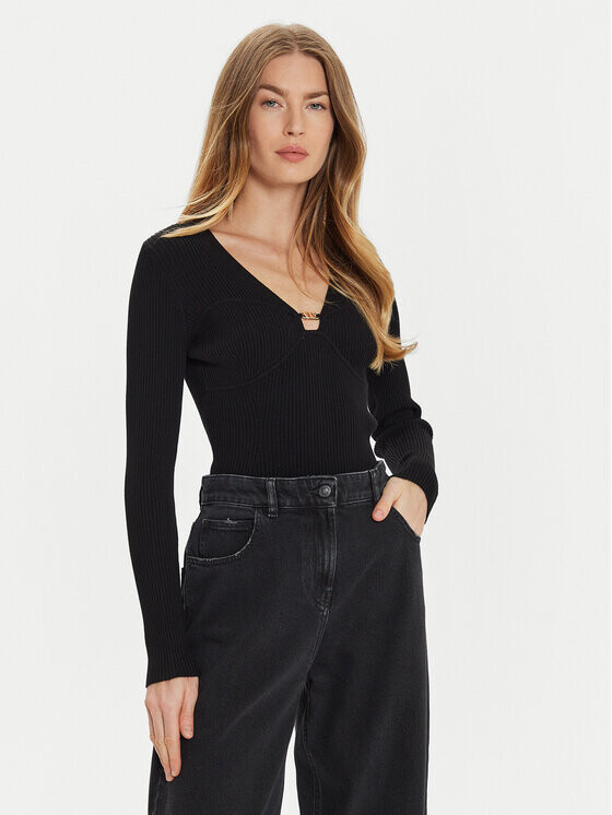 Облегающий свитер Twinset, черный
Облегающий свитер Twinset, черный