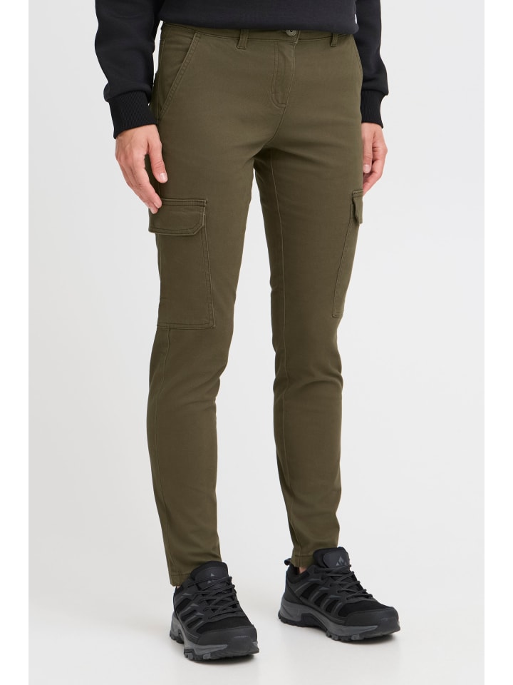 Тканевые брюки Oxmo Cargohose OXPALER 21301205ME lässige Cargohose, зеленый 
Тканевые брюки Oxmo Cargohose OXPALER 21301205ME lässige Cargohose, зеленый