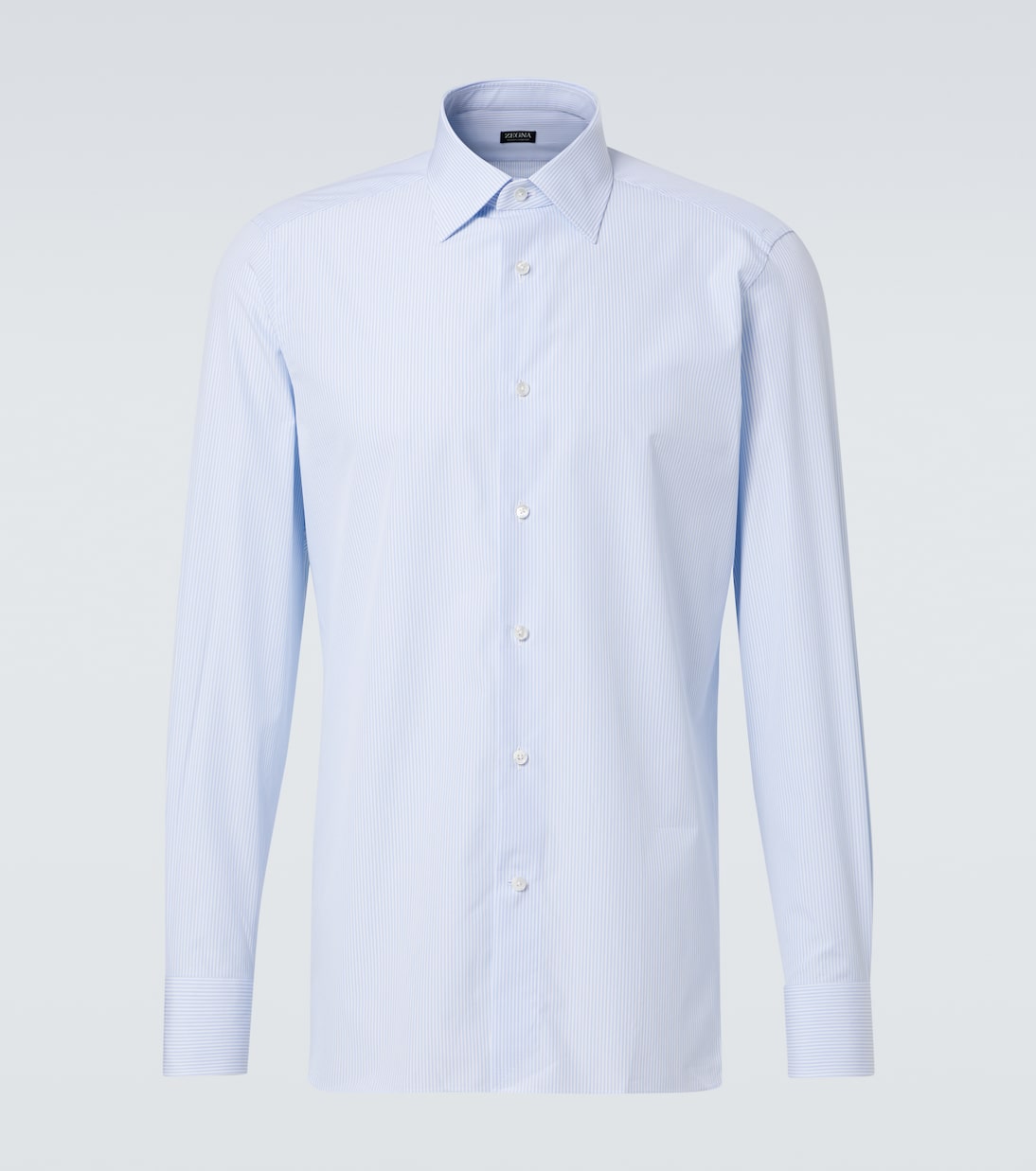 Полосатая хлопковая рубашка Zegna, White And Light Blue
Полосатая хлопковая рубашка Zegna, White And Light Blue