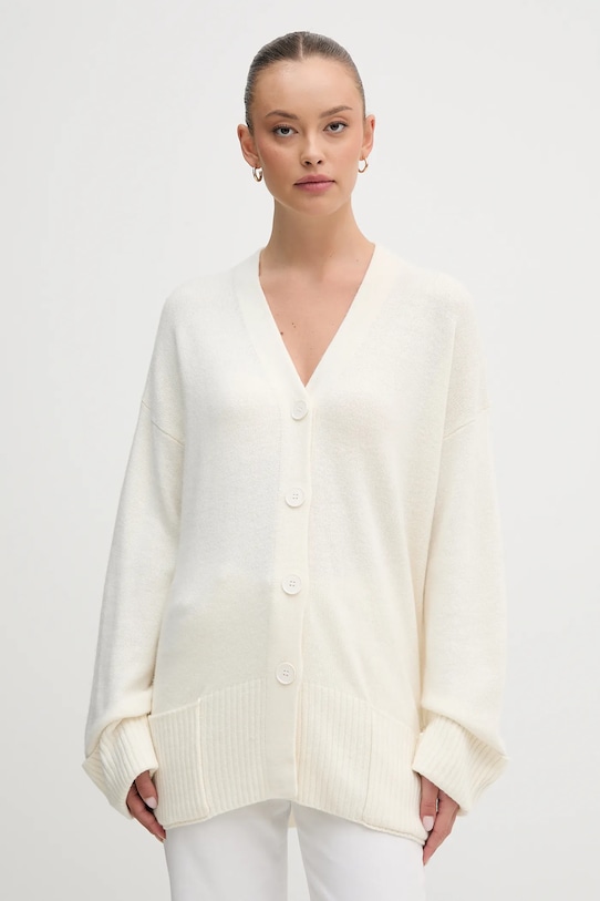 Кардиган с шерстью United Colors Of Benetton, бежевый
Кардиган с шерстью United Colors Of Benetton, бежевый