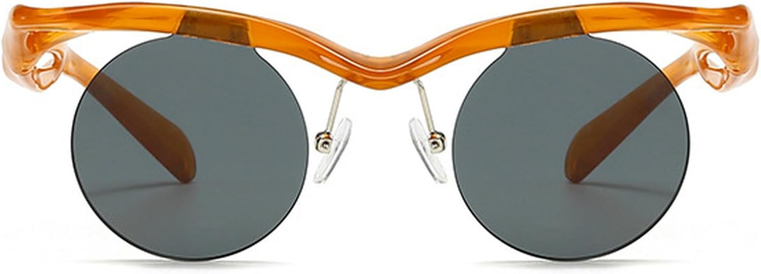 Солнцезащитные очки в стиле панк с маленькой круглой оправой для женщин и мужчин, 2024 год, роскошные винтажные солнцезащитные очки без оправы для женщин, защита от УФ-излучения UV400 mincl, Brown Gray
Солнцезащитные очки в стиле панк с маленькой круглой оправой для женщин и мужчин, 2024 год, роскошные винтажные солнцезащитные очки без оправы для женщин, защита от УФ-излучения UV400 mincl, Brown Gray